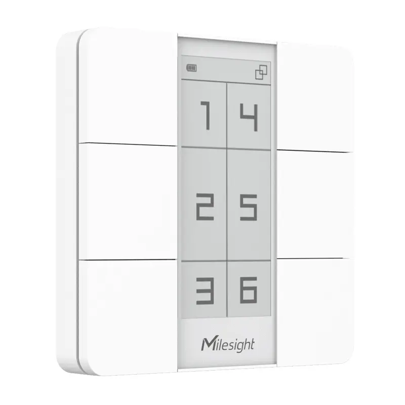 6 Button Smart Scene Panel With E-Ink Display